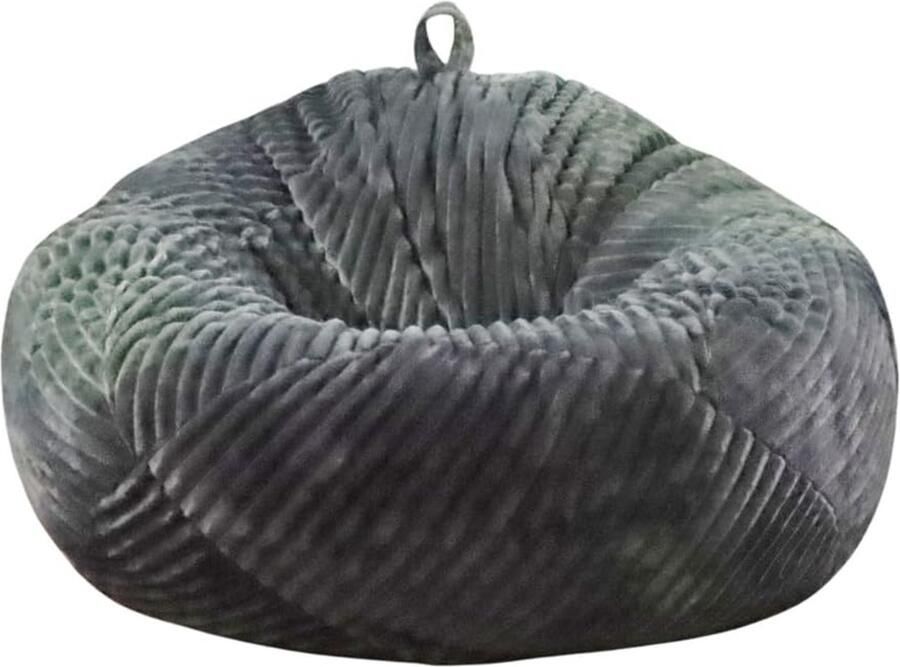 Zitzak hoes voor knuffeldieren geschikt voor kinderen en volwassenen XL donkergrijs