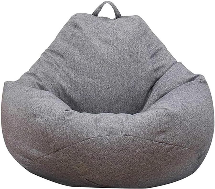 Peervormige Ghopy Zitzakhoes (zonder vulling) Blauw L (100 x 120 cm)