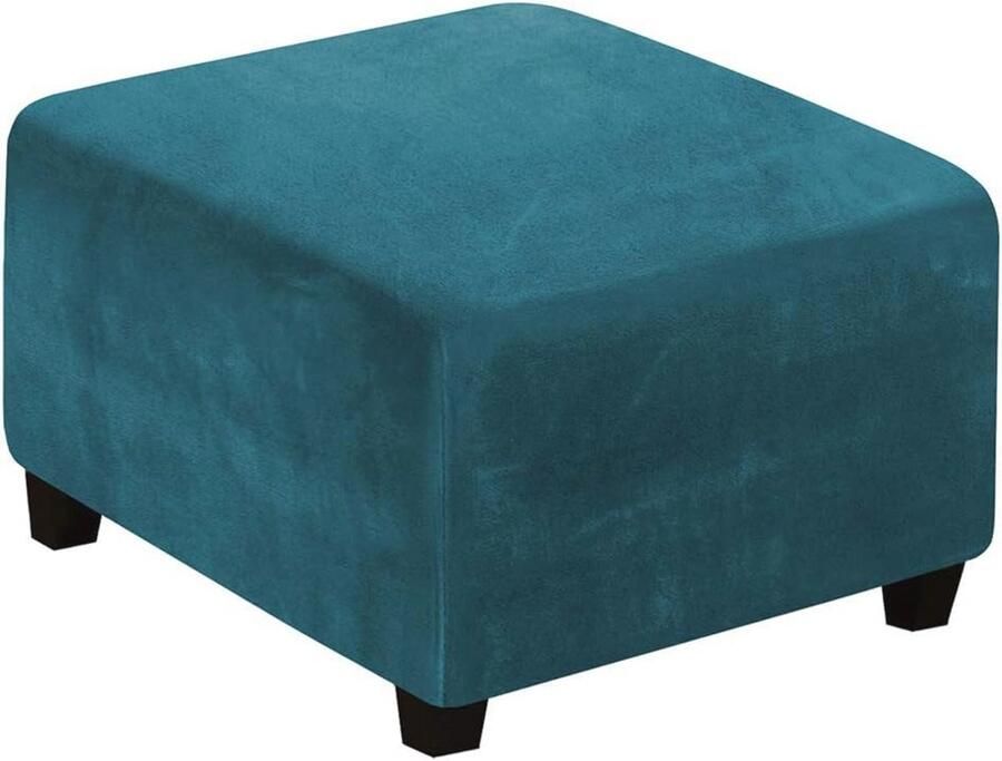 Zitzakhoes vierkant Fluwelen hoezen voor voetenbank & poefs Verstelbare en comfortabele bescherming