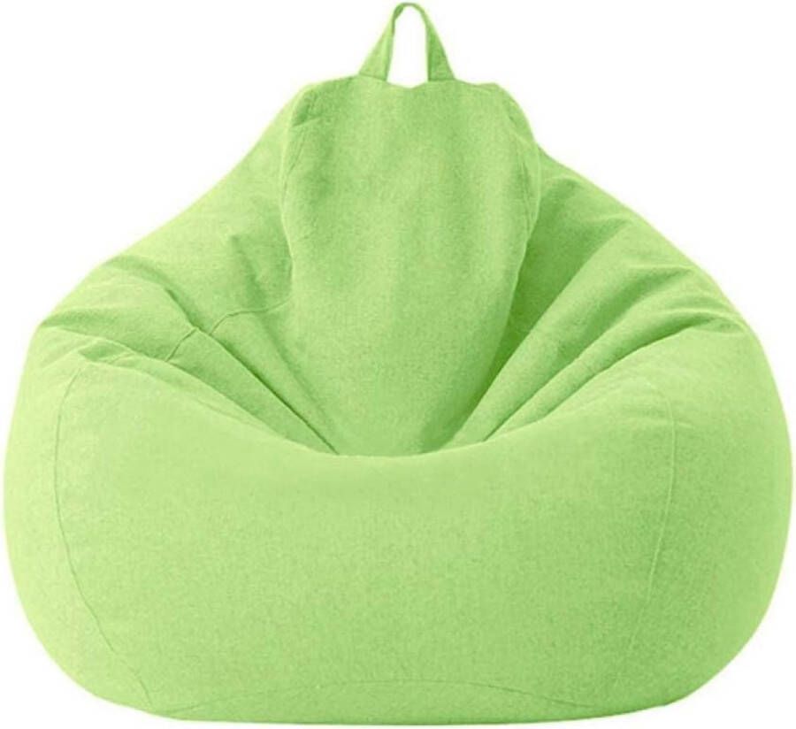 Zitzakhoes zonder vulling Luie Lounger Zitzak Stoelhoes Afneembare zitzakhoes Zitzak Bankbeschermer met ritssluiting voor volwassenen en kinderen (groen afmeting: 70 x 80 cm) - Foto 5
