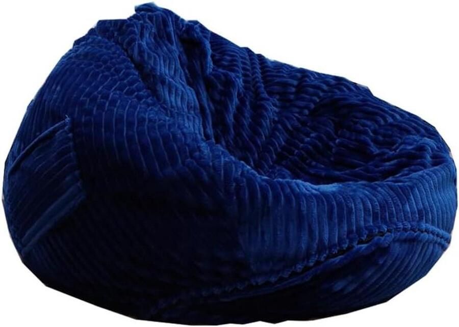 Zitzakhoes zonder vulling opslag voor knuffeldieren wasbare zachte pluche bankhoes (Blauw XL) - Foto 2