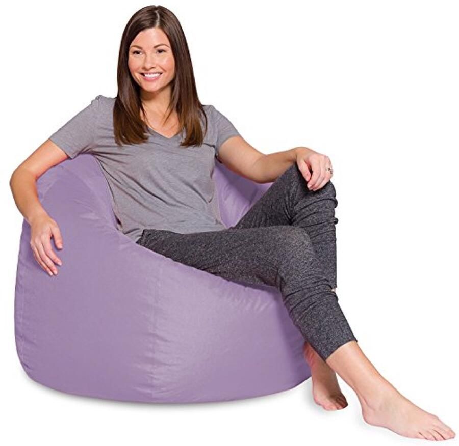 Zitzakstoel voor Kinderen en Volwassenen Afneembare en Wasbare Hoes Heather Lavendel X-Large 122 cm