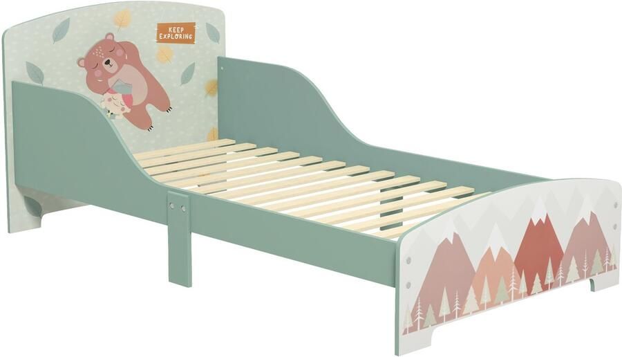 ZONEKIZ-Kinderbed-MDF-77x143x60cm-Groen