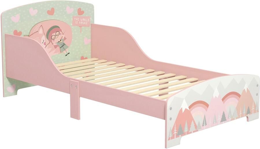 ZONEKIZ-Kinderbed-MDF-77x143x60cm-Roze
