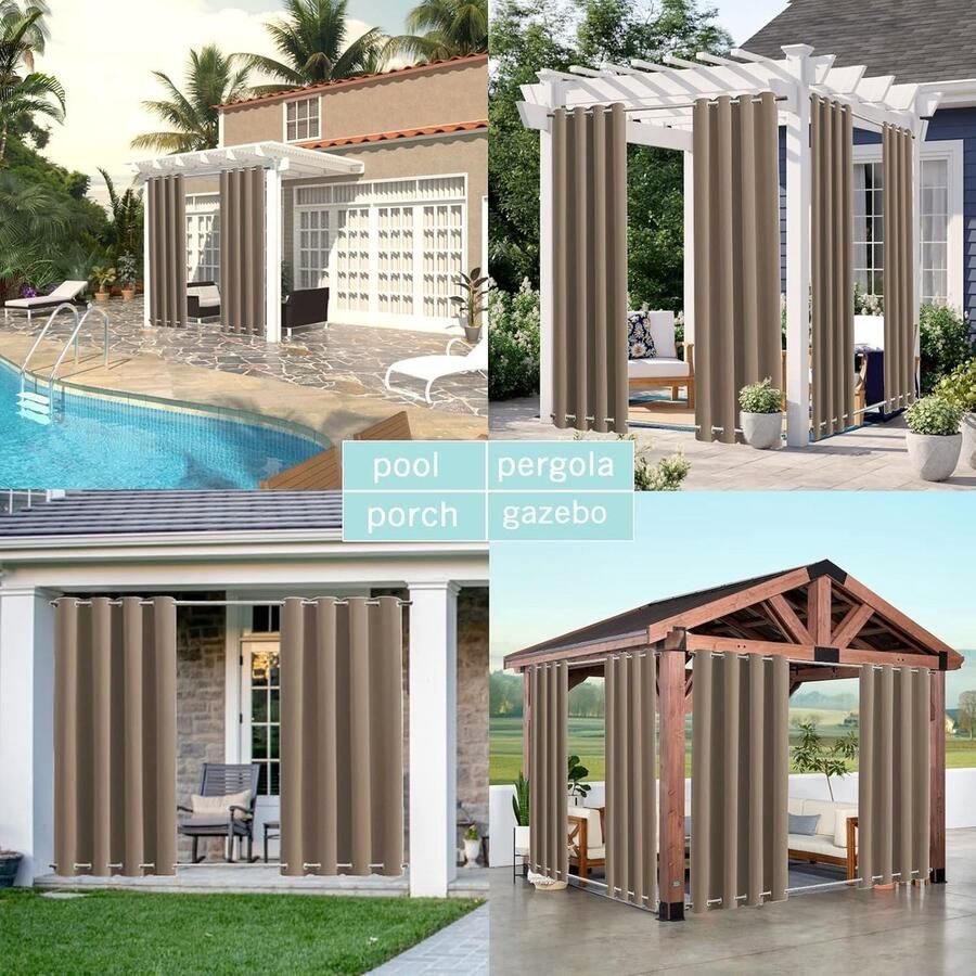 Zonnezeil voor buiten _1 Stück 90X200cm(B X H) _Bruin