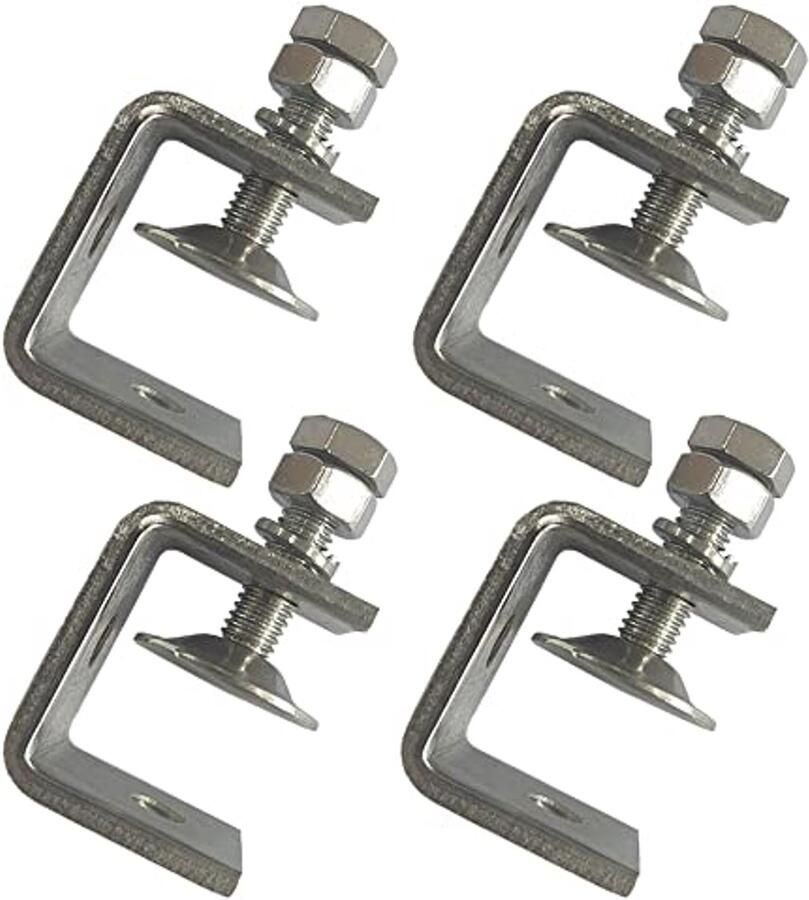 Zware C-klemmen voor Houtbewerking Set van 4 Roestvrijstalen C-klemmen