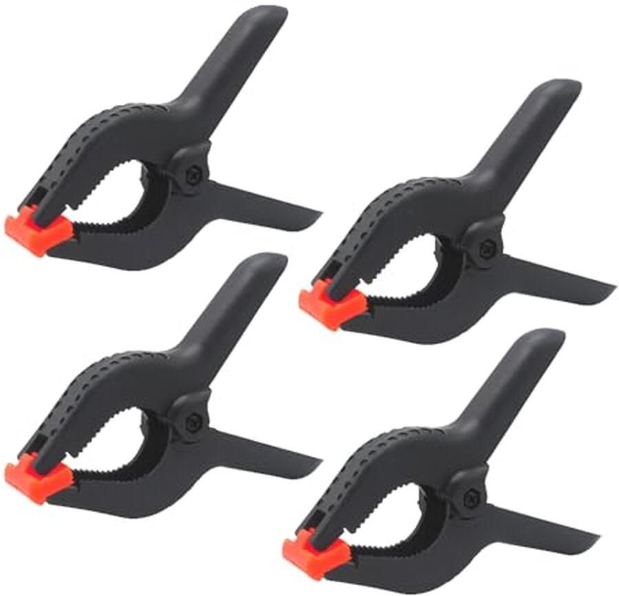 Zware kunststof veerklemmen set van 4 6 inch ideaal voor fotostudio en doe-het-zelf projecten