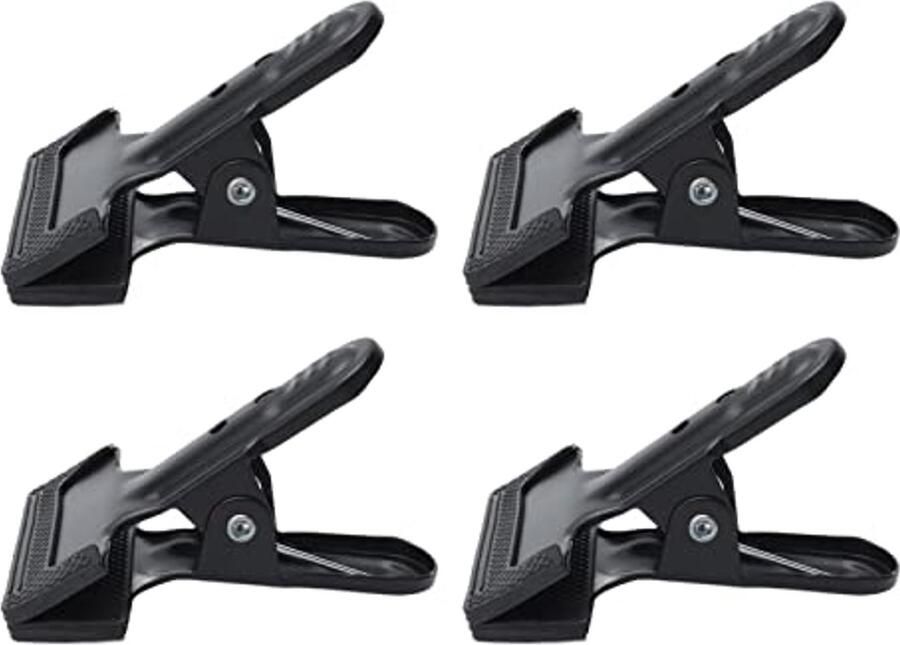 Zware Lente Klem 4 Stuks Antislip Metalen Clips voor Houtbewerking en Fotostudio