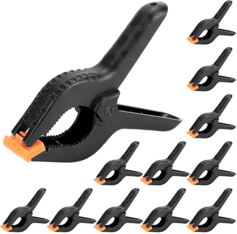 Zware Nylon Veerklemmen 4 5 inch voor Houtbewerking en Fotostudio 12 Stuks