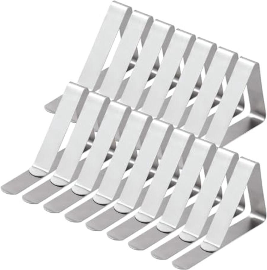 Zware tafelkleedclips 16 stuks voor binnen en buiten