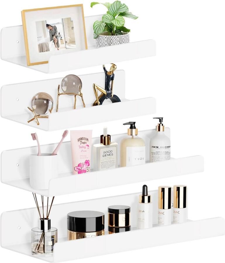 Zware zwevende plankbeugels onzichtbare metalen driehoekige plankondersteuning wandgemonteerd zwart woonkamer slaapkamer garage 3x10 cm