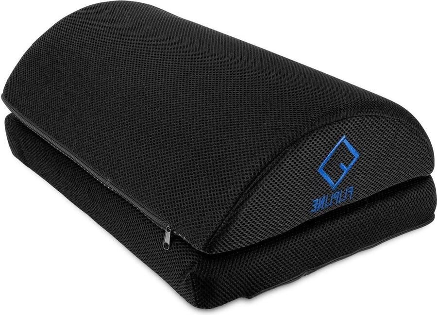 Afneembare en wasbare mesh-overtrek voetsteun bureau zwart in hoogte verstelbaar antislip kantoor en thuiskantoor accessoires ergonomische voetsteun bureau