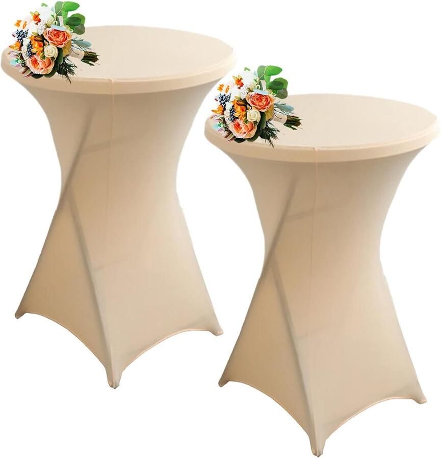 Zwart Cocktail Tafelkleed Stretch Spandex Set van 1 2 4 60 80 cm