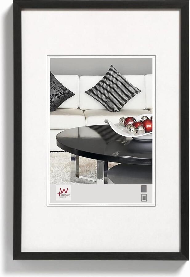 Zwart fotolijst DIN A3 297x42 cm Aluminium Stoel Frame AJ342B