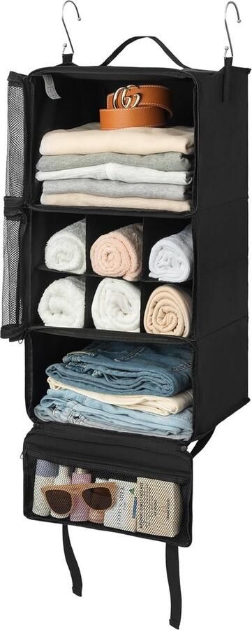 Zwart klein hangrek organizer