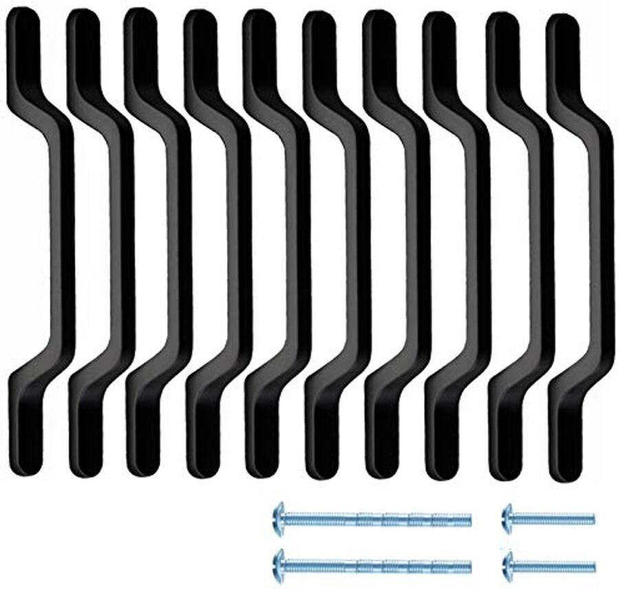 Zwart Matte Kastgrepen voor Kasten en Laden 128 mm