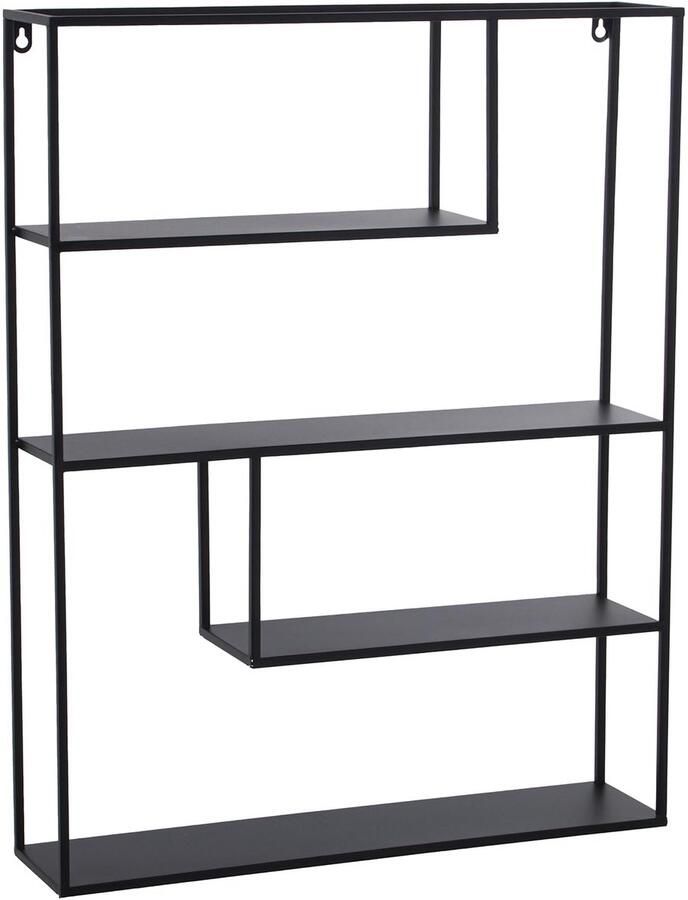 Zwart metalen rek veelzijdig en stijlvol 1 stuk