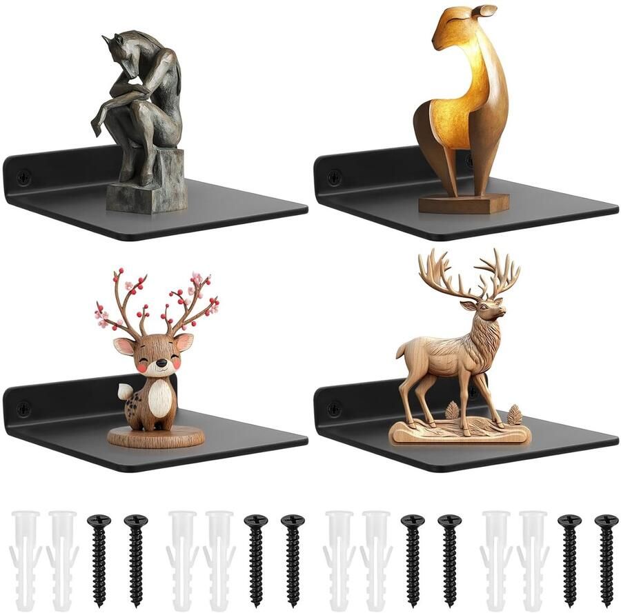 Zwart wandrek ruimtebesparend duurzaam 1 stuk