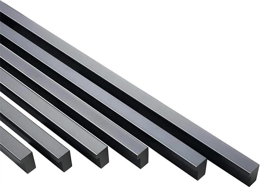 10 Pack Lange Aluminium Kast Handvat Meubels Kledingkast Trekt Knoppen Hole Center 288 mm Totale Lengte 380 mm Zwart
