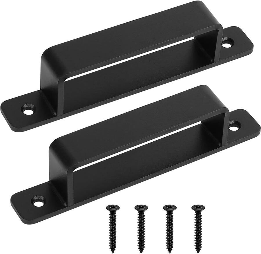 Zwarte Deurgrepen Duurzaam Gietijzer Eenvoudige Installatie