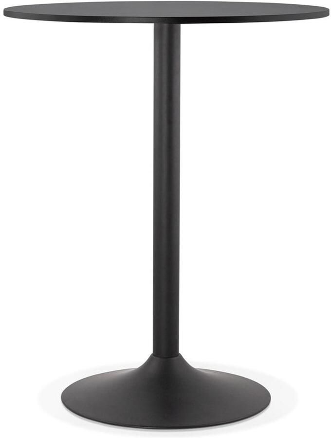 Zwarte Hoge Tafel Bistrotafel Eigentijds en Functioneel Design Ø 90 cm