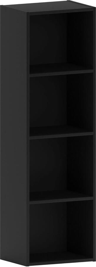 Zwarte Houten Opbergkast Stijlvol en Ruimtebesparend 1 stuk