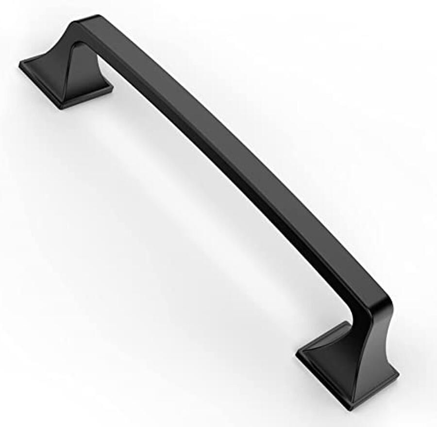 Zwarte kastgrepen 128 mm 10 stuks handgrepen voor keukenkasten
