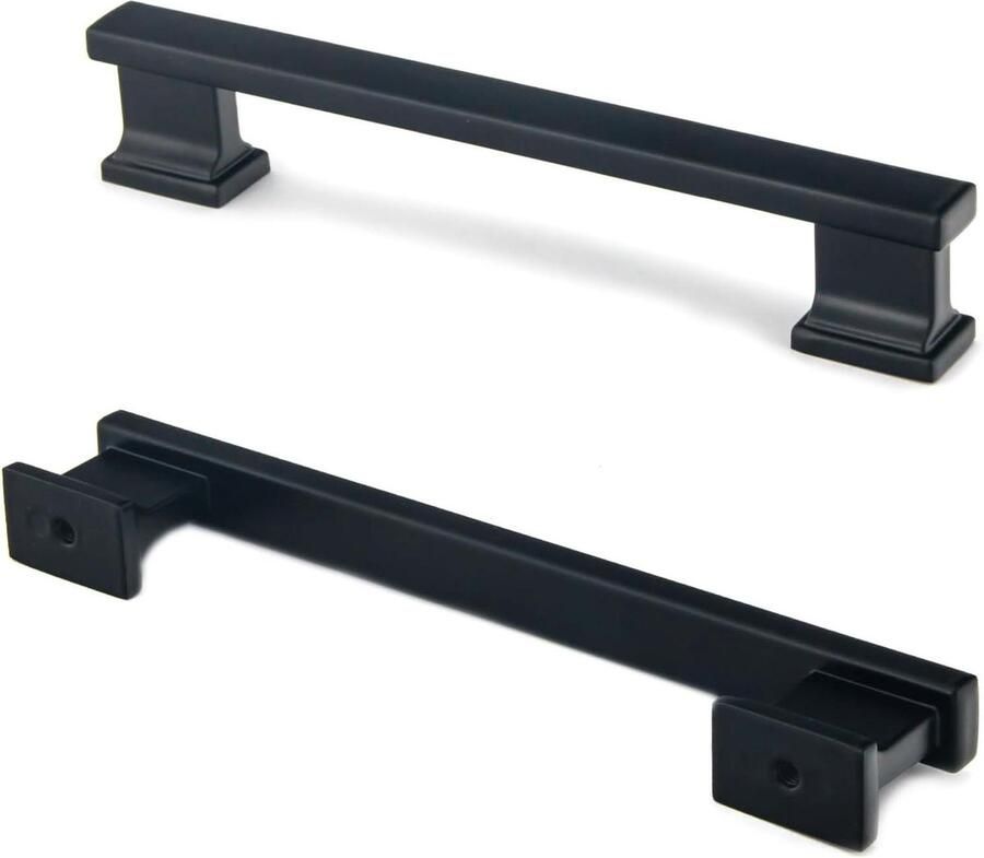 Zwarte kastgrepen 15 stuks gatafstand 128 mm keukenkasten en ladegeleiders