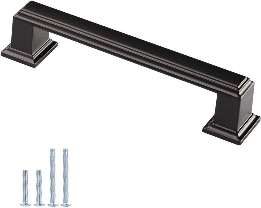 Zwarte kastgrepen Handgrepen voor keukenkasten 10 stuks 115 mm