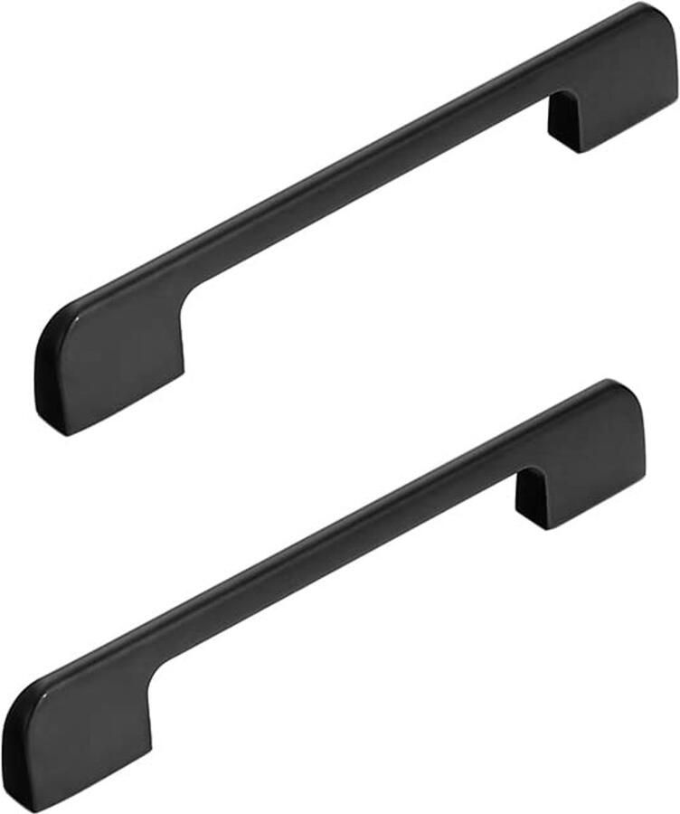 Zwarte Kastgrepen Modern Design Sterke Aluminiumlegering Beschikbaar in Lengtes 2 Stuks