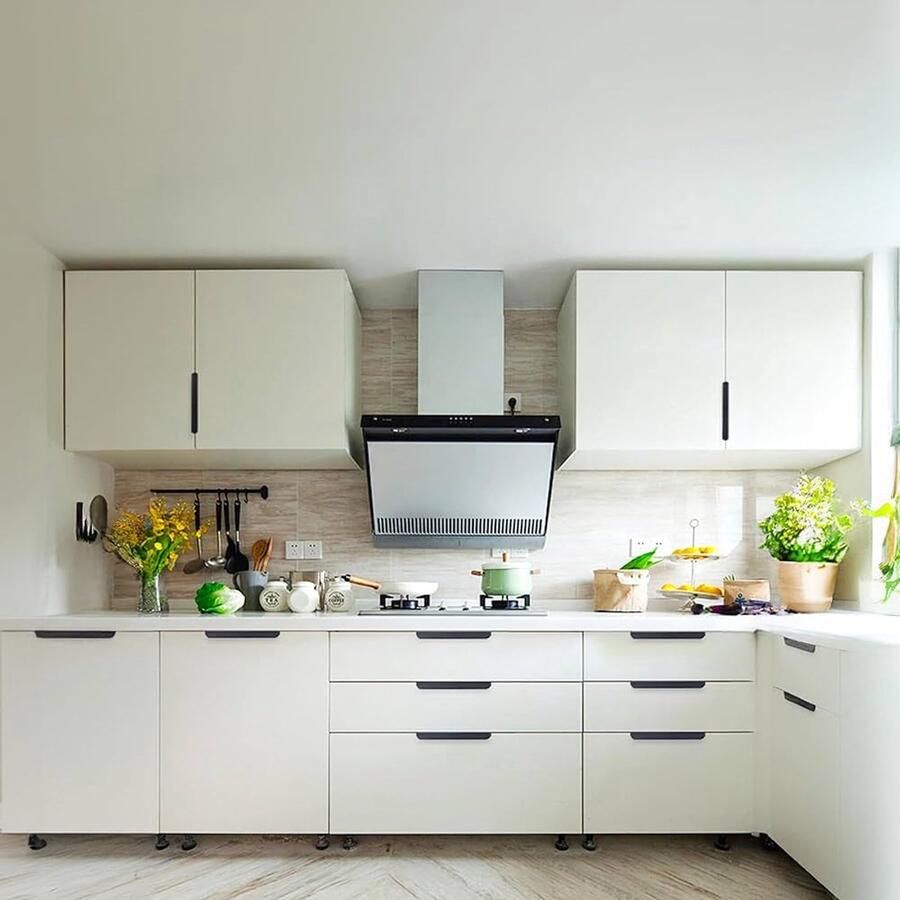 Zwarte kastgrepen vintage stijl set van 10 254 mm