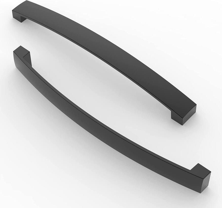 Zwarte Keuken Grepen Geborstelde Hardware voor Keukenkasten Set van 6 stuks