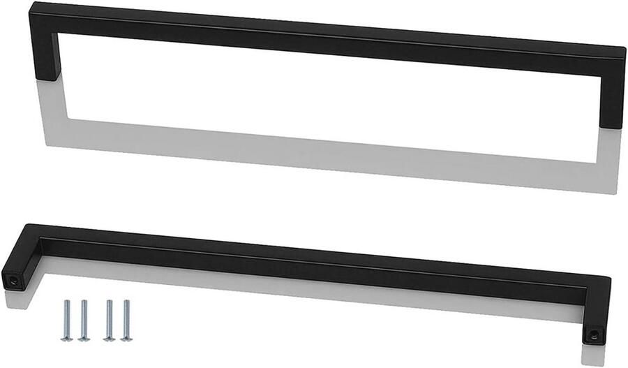 2 stuks zwarte keukenkast-handgrepen lade handgrepen badkamer handgrepen 320mm ANSIEDIO cabinet handle black - Foto 2