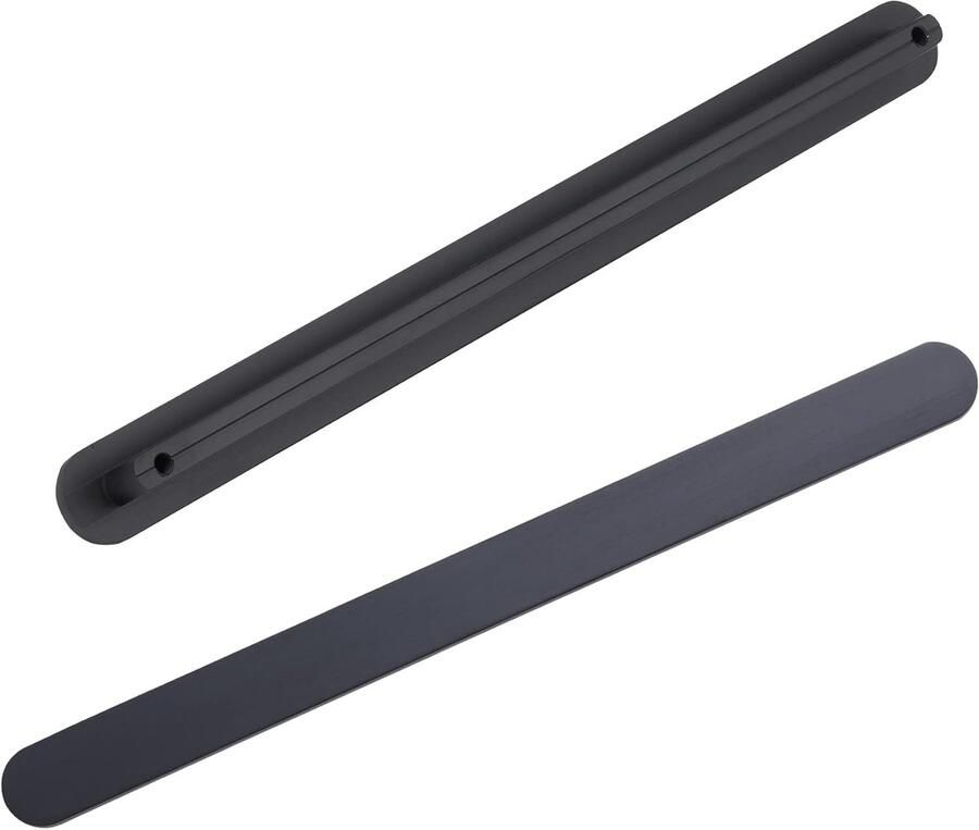 Zwarte keukenkast handgrepen 6 stuks 192mm