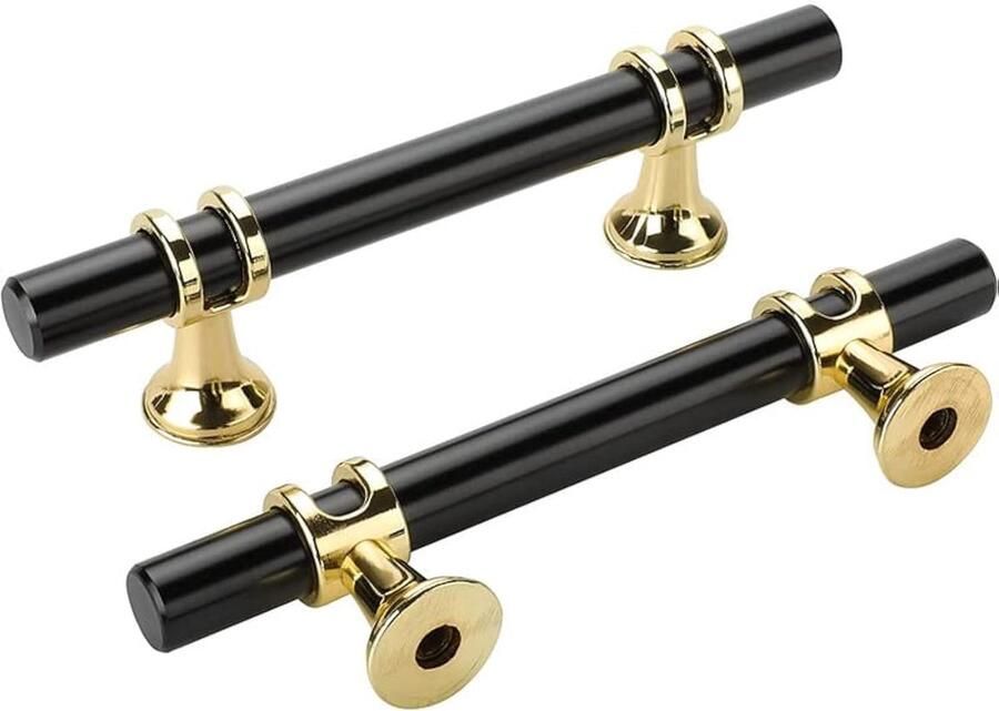 Zwarte Keukenkast Handgrepen Modern Design 6 Stuks