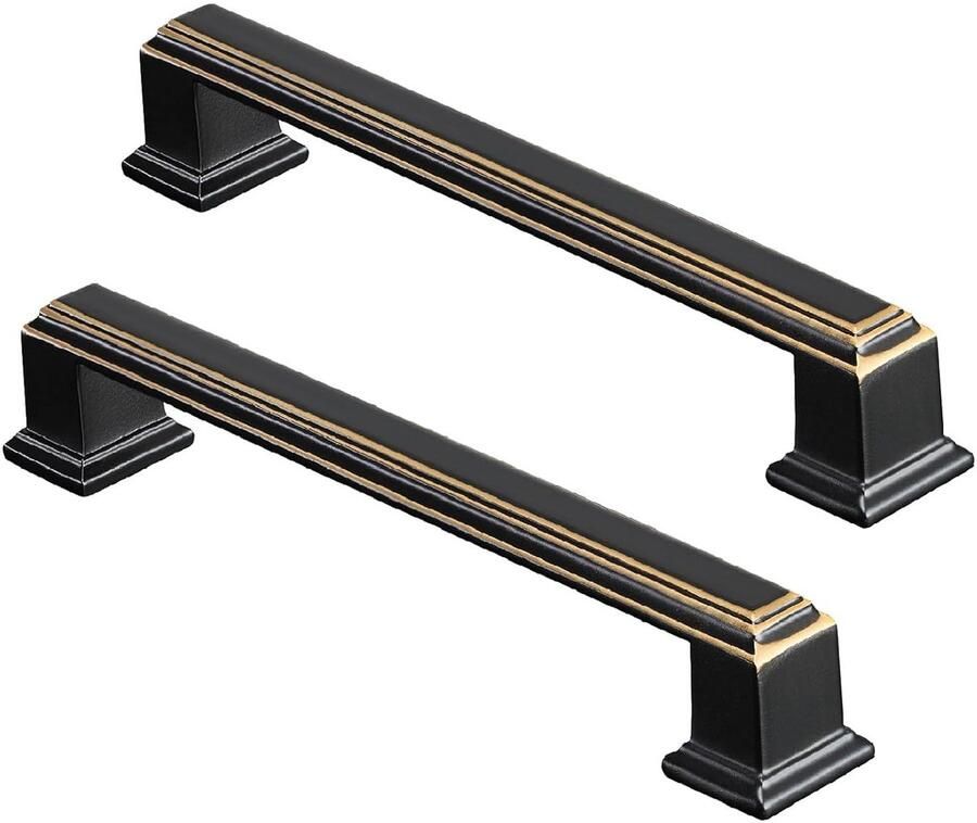 Zwarte Keukenkastgrepen Duurzaam en Krasbestendig 1 stuk Zinklegering 210mm