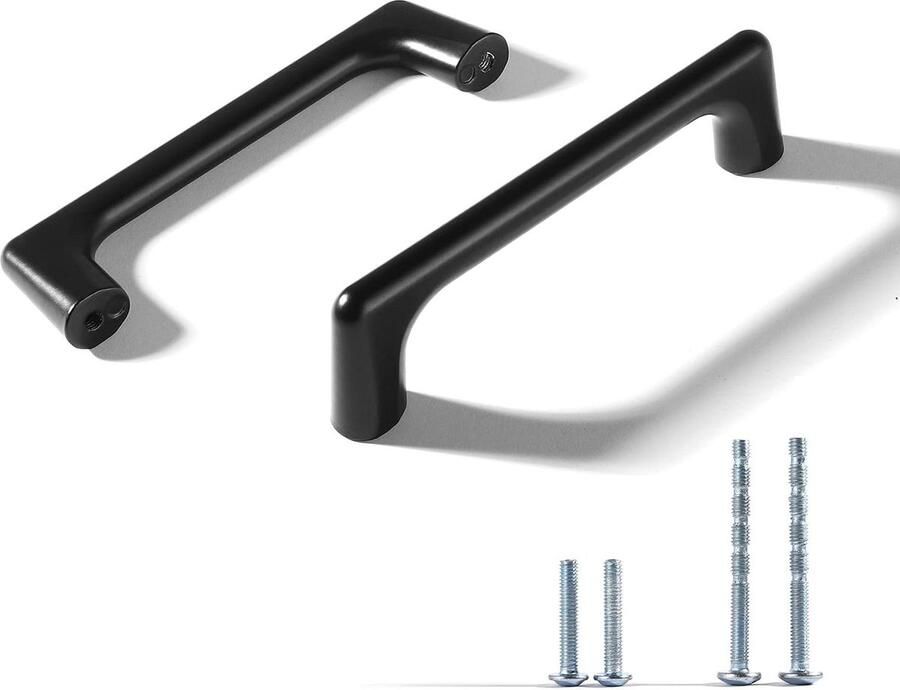 Zwarte ladegreep matzwart keukenkast handvat voor kasten laden schoenenkast meubelgrepen kledingkast (10 96 mm)