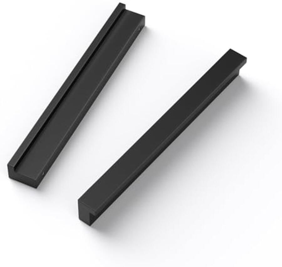 Zwarte meubelgrepen 128 mm Moderne kastgrepen voor keukens en ladekasten