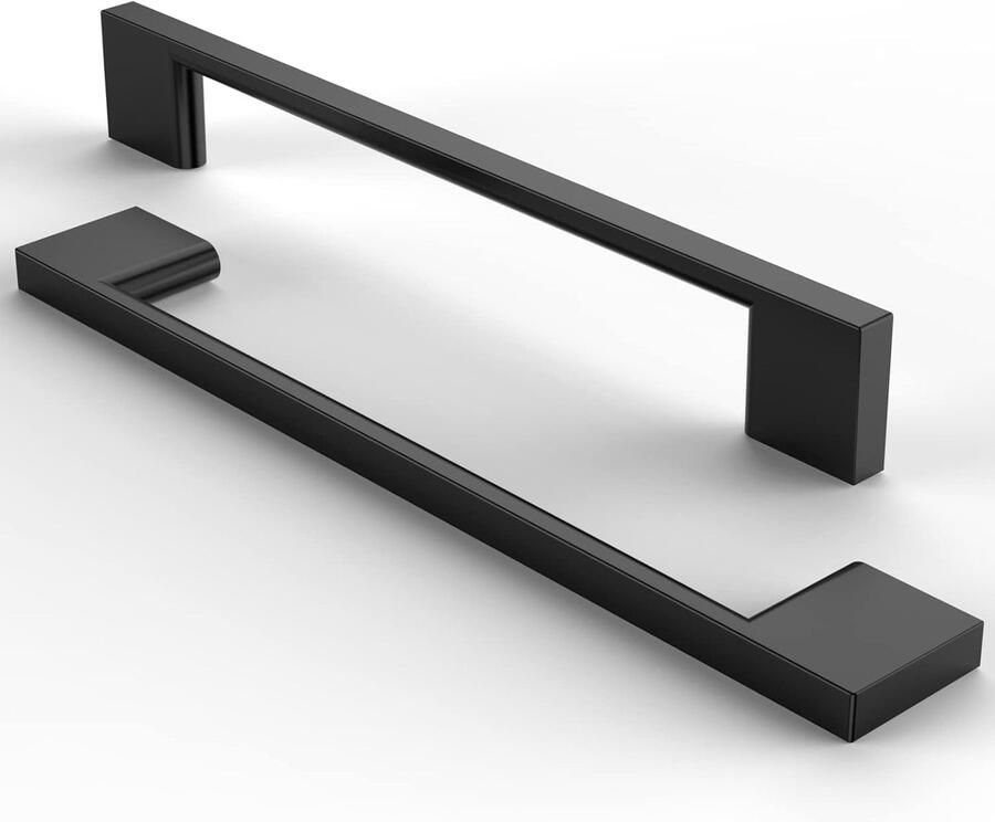 Zwarte Meubelgrepen Kastgrepen 5 stuks Mat zwart Roestvrij staal