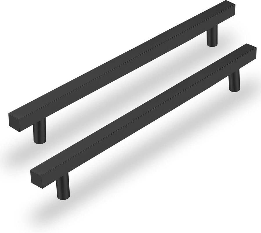 Zwarte meubelgrepen moderne ladegrepen 6 stuks 160 mm