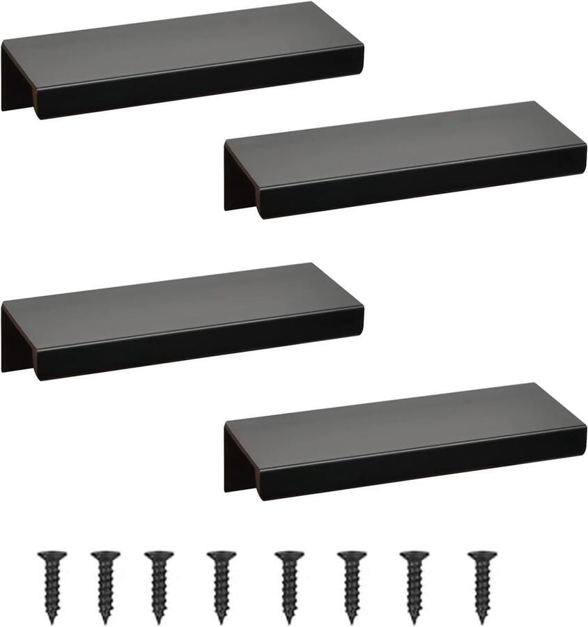 Verborgen meubelgrepen 4 stuks Aluminium ladegrepen 12 cm Onzichtbare grepen voor keukens en kasten