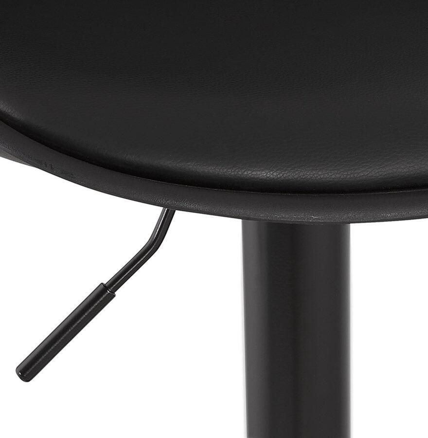 Zwarte Verstelbare Kruk Barkruk Maximaal Comfort Modern Design