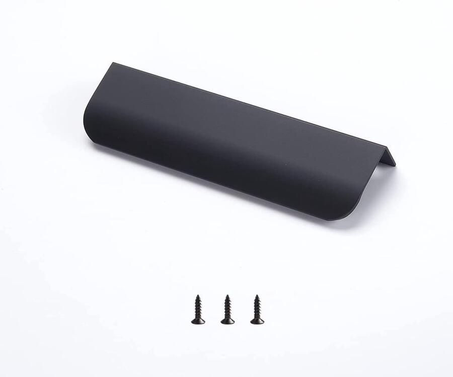 Zwarte Vinger Trekt voor Meubels 10 Stuks Eenvoudige Installatie