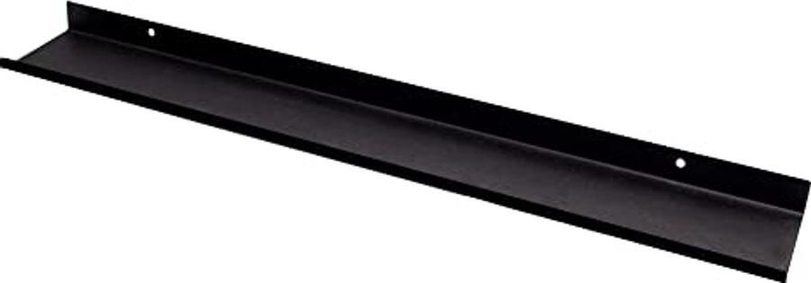 Zwarte Wandplank van 110 cm Ideaal voor Foto's Boeken en Decoratie in Woonkamer Slaapkamer en Keuken
