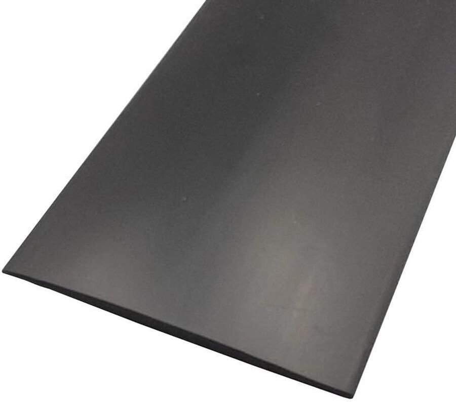 Zwarte Zelfklevende PVC Vloerovergangsstrip 1m x 5cm Laminaat Drempelstrip Sierstrip