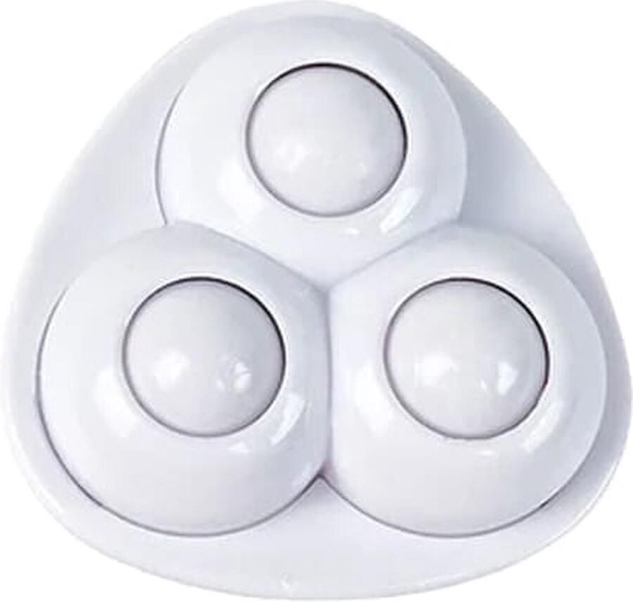 Zwenkwielen Driehoek Plastic Zelfklevende meubelwielen voor onder meubels en opbergdozen Wit