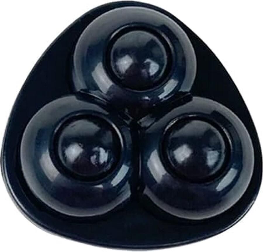 Zwenkwielen Driehoek Platic Zelfklevende meubelwielen voor onder meubels en opbergdozen Zwart