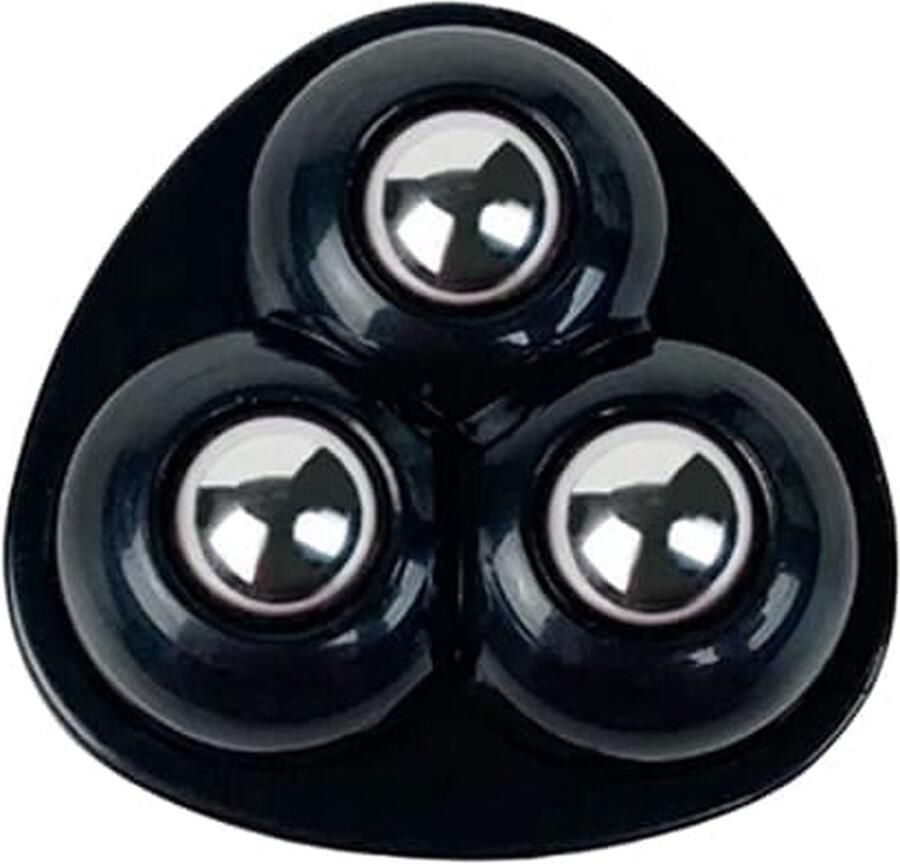 Zwenkwielen Driehoek RVS Zelfklevende meubelwielen voor onder meubels en opbergdozen Zwart