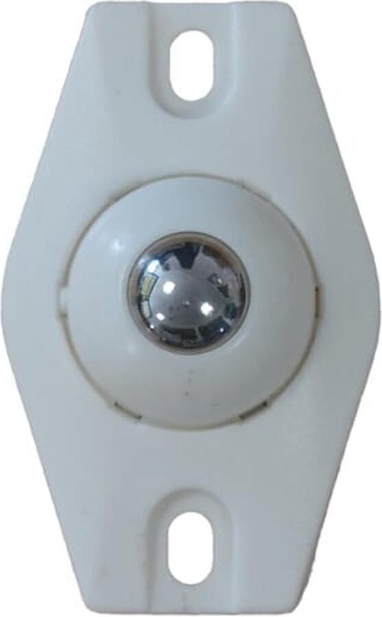 Zwenkwielen RVS Zelfklevende meubelwielen voor onder meubels en opbergdozen Wit