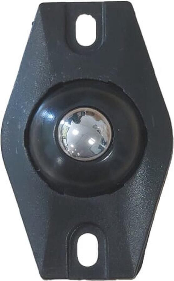 Zwenkwielen RVS Zelfklevende meubelwielen voor onder meubels en opbergdozen Zwart